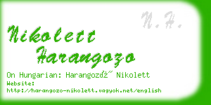 nikolett harangozo business card